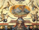 Marco da Faenza, Decorazione grottesca, fresque, détail, XVIe (...)